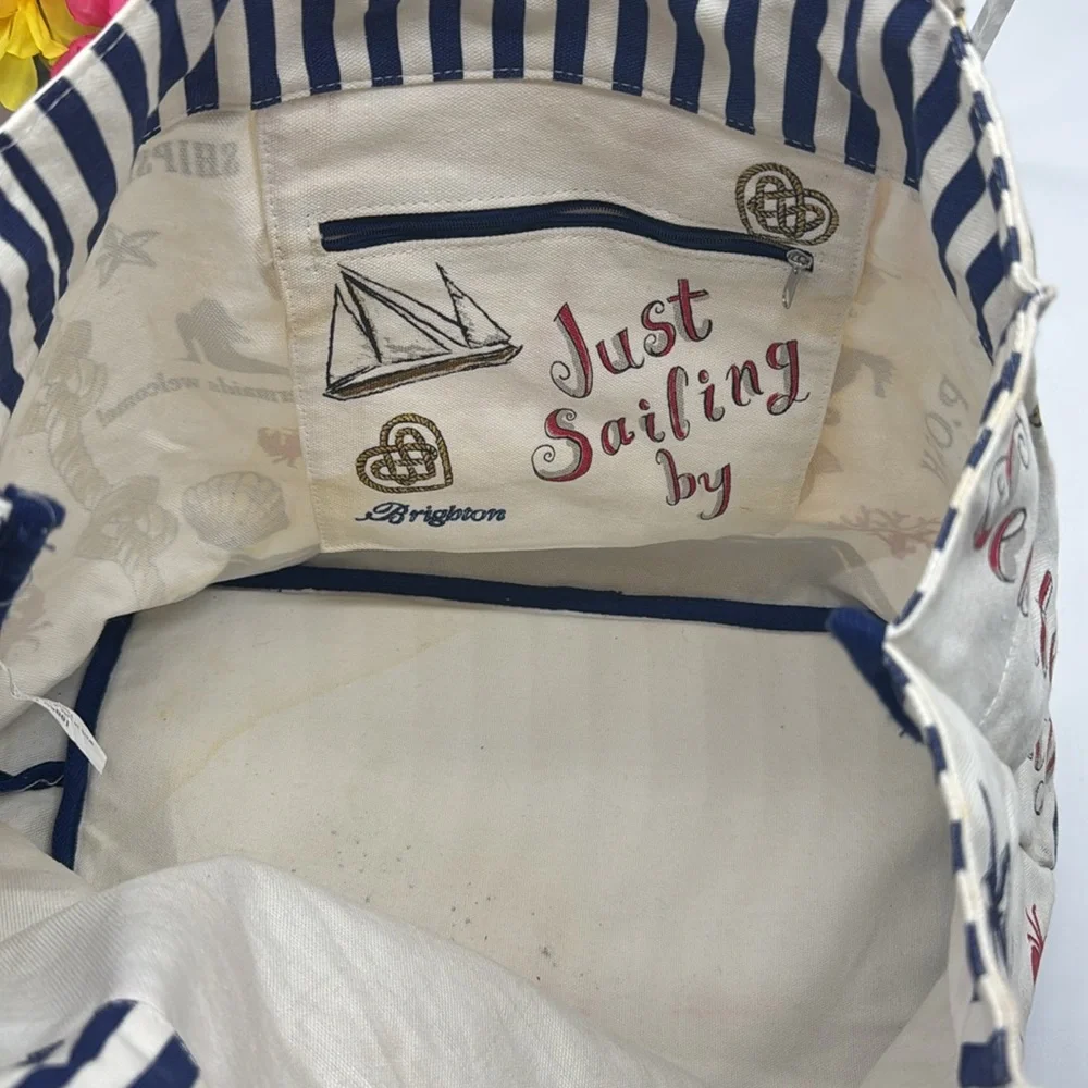 Brighton Sailing Canvas Large Tote Bag TOT7405